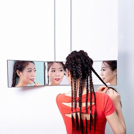 Miroir triptyque maquillage Dam Electronics LED rechargeable