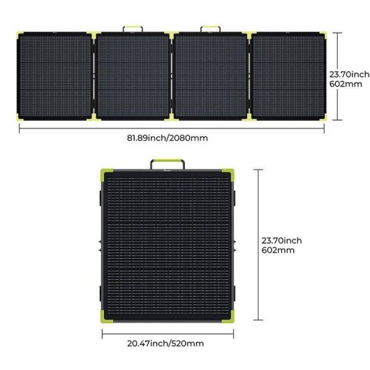 Panneau solaire FOSSiBOT SP200PRO 200 W pliable IP67