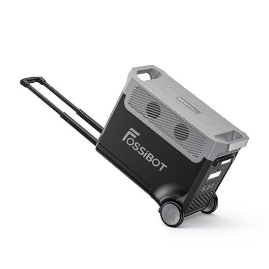 Estación de energía Fossibot F3600 Pro 3840 Wh, 3 AC, 6 USB, LiFePO4, kit solar