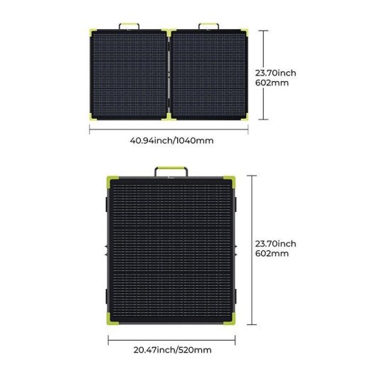 Panel Solar Fossibot SP100 Pro 100W Plegable Bifacial IP67