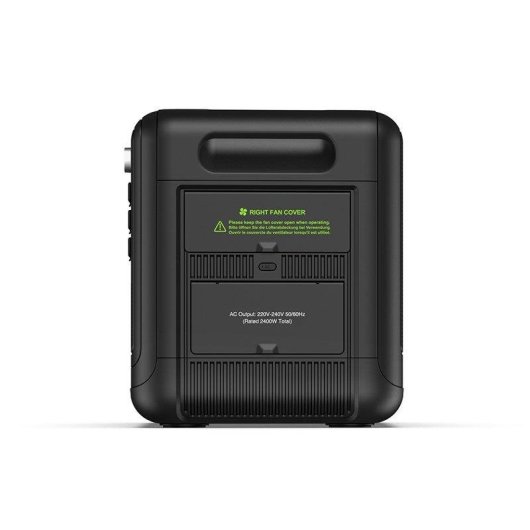 Estación de energía Fossibot F2400 2048 Wh, 3 AC, 6 USB, 4 DC, LiFePO4 + 2 paneles solares