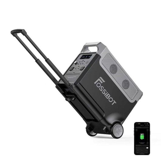 Estación de energía FOSSiBOT F3600 Pro 3840 Wh 3 AC, 6 USB y 4 DC LiFePO4 UPS