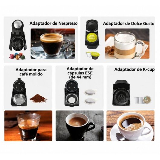 Cafetière à capsules HiBREW H3A 1 L 19 bars 1450 W café glacé