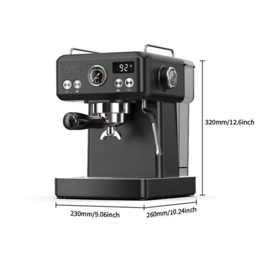 Cafetière expresso HiBREW H10A 1,8 L 20 bars programmable noire