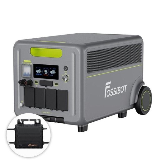 Estación de energía Fossibot F7200 5222,4 Wh, 4 AC, LiFePO4 + T202 800 W