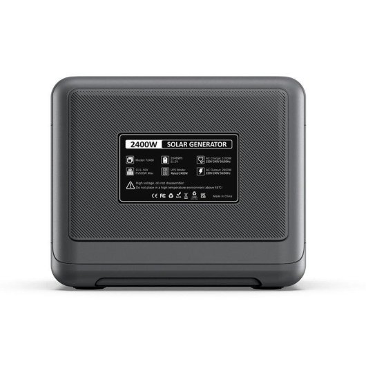 Estación de energía FOSSiBOT F2400 2048 Wh, 3 CA, USB, LiFePO4, solar y UPS