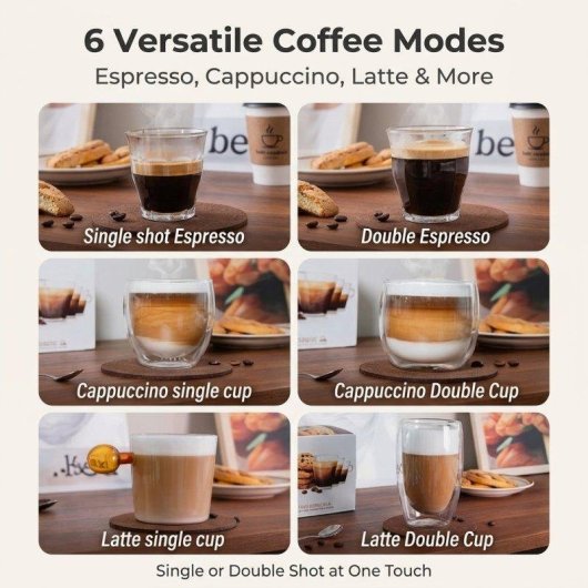 Cafetière expresso semi-automatique HiBREW H13A 1,3 L 20 bars double chaudière