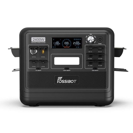 Estación de energía Fossibot F2400 2048 Wh 3 AC, USB y DC LiFePO4 UPS