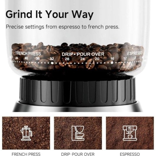 Macinacaffè HiBREW G7 150 W 48 livelli 160 g schermo touch