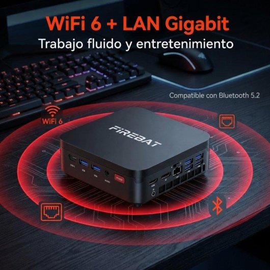 Mini PC FIREBAT R3 AMD Ryzen 7 7730U/16GB/512GB SSD/Radeon RX Vega 8 Windows 11