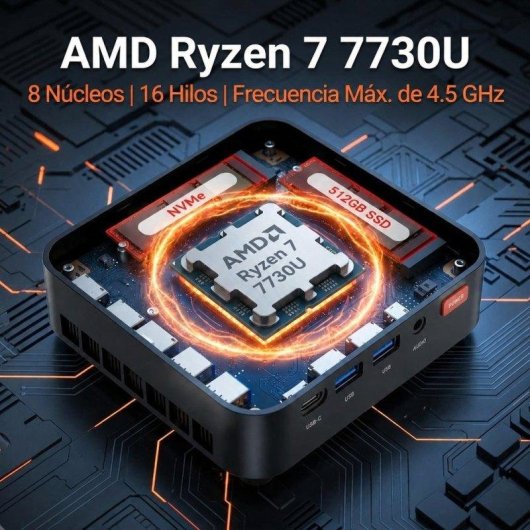 Mini PC FIREBAT R3 AMD Ryzen 7 7730U/16GB/512GB SSD/Radeon RX Vega 8 Windows 11