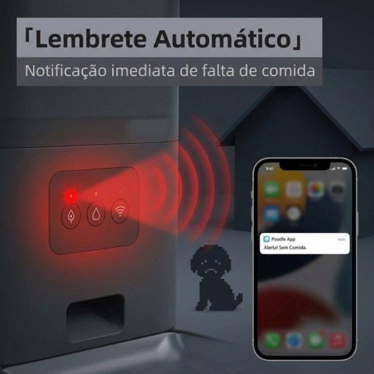 Dispensador Automático Welltin Comida y Agua 6L Fuente 2,5L WiFi Negro