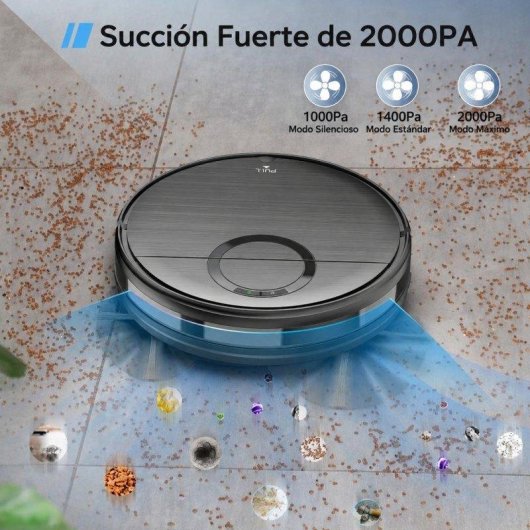 Robot aspirateur laveur Teendow T7S 1.600 Pa