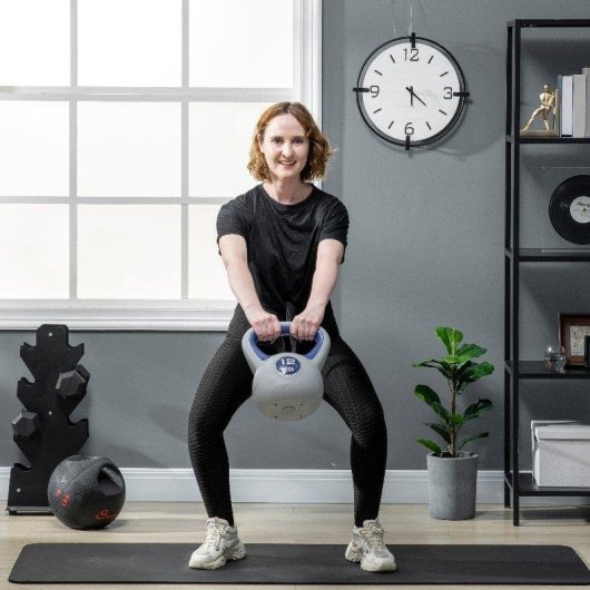 Kettlebell Welltin 12 kg prise large base plane