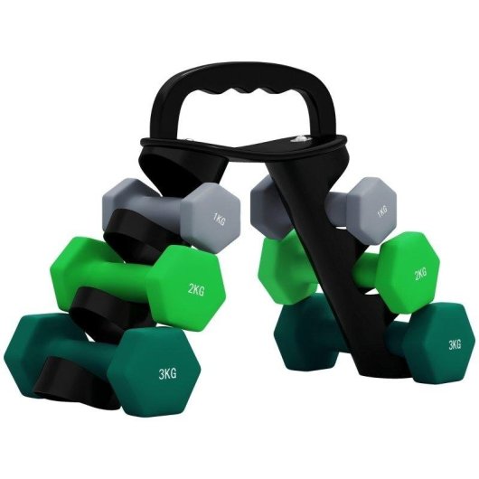 Welltin Hexagonale Kurzhanteln 1-3 kg (Set 6)