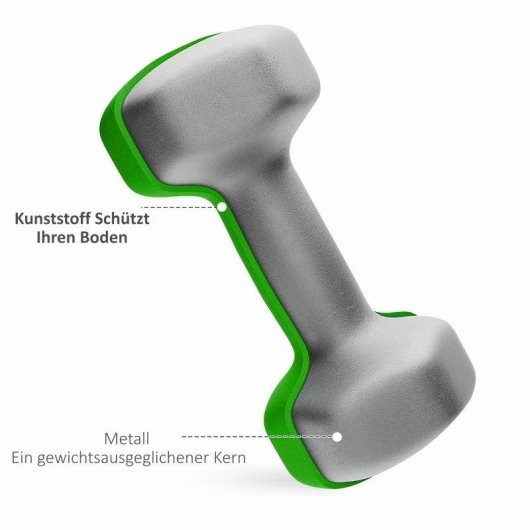 Welltin Hexagonale Kurzhanteln 1-3 kg (Set 6)