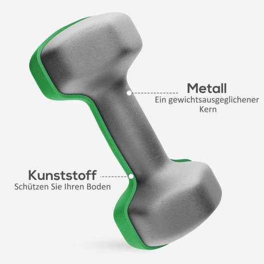 Kurzhantelset Welltin 1 kg 3 kg 5 kg mit Hexagonalständer Kettlebell-Funktion