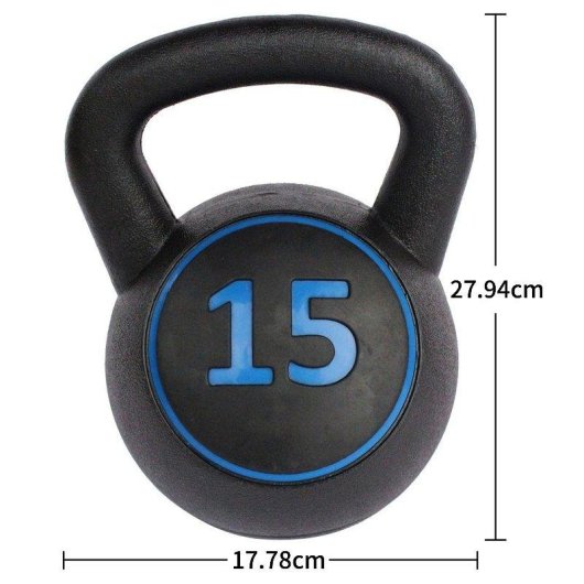Kettlebell Welltin 2,27-4,54-6,8 kg prise antiderapante