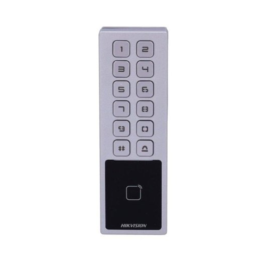 Contrôle d’accès Hikvision DS-K1T805MBWX Carte et PIN 10 000 utilisateurs IP65