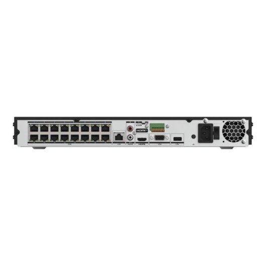 Grabadora NVR para cámara IP Hikvision DS-7616NXI-K2/16P/VPRO, 16 canales 4K PoE