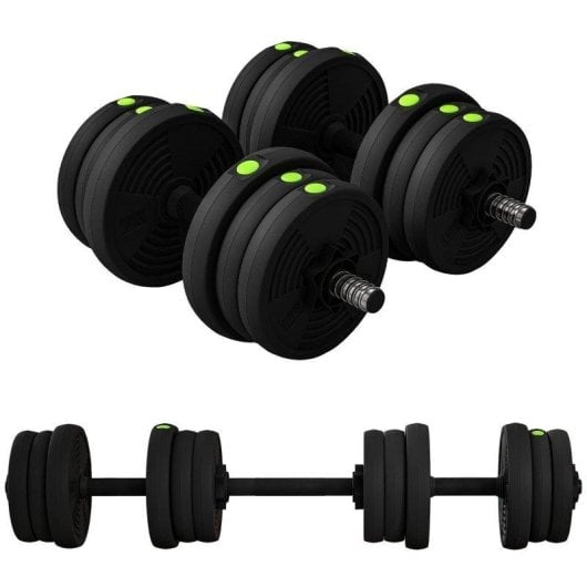 Conjunto halteres ajustaveis 20 kg Welltin Pegadas antiderrapantes