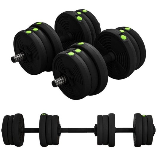 Conjunto halteres ajustaveis 20 kg Welltin Pegadas antiderrapantes