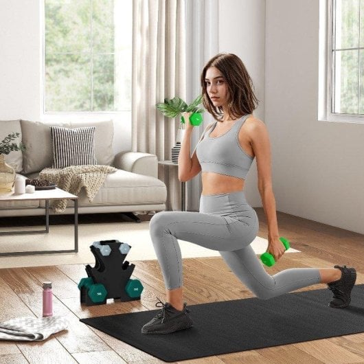 Halteres Hexagonais Welltin 6 Pack com Suporte