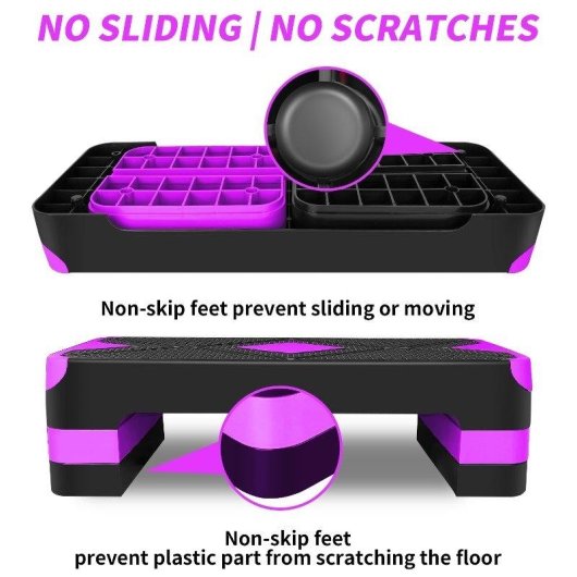 Step Welltin Ajustable Morado 68,5 cm