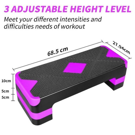 Step Welltin Ajustable Morado 68,5 cm
