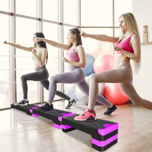 Step Welltin Ajustable Morado 68,5 cm
