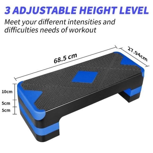 Step fitness Welltin Regolabile 250 kg 68,5 cm 3 Livelli