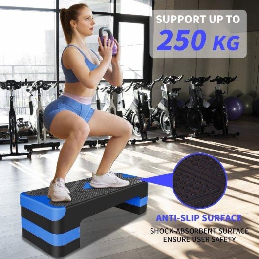 Step fitness Welltin Regolabile 250 kg 68,5 cm 3 Livelli