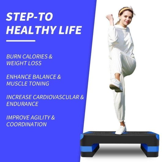 Step fitness Welltin Regolabile 250 kg 68,5 cm 3 Livelli