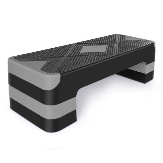 Step fitness Welltin regolabile 3 livelli 250 kg grigio