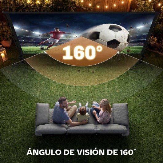 Pantalla Proyector HOMCOM 120" 16:9 Compatible 4K/8K Doble Trípode Plegable