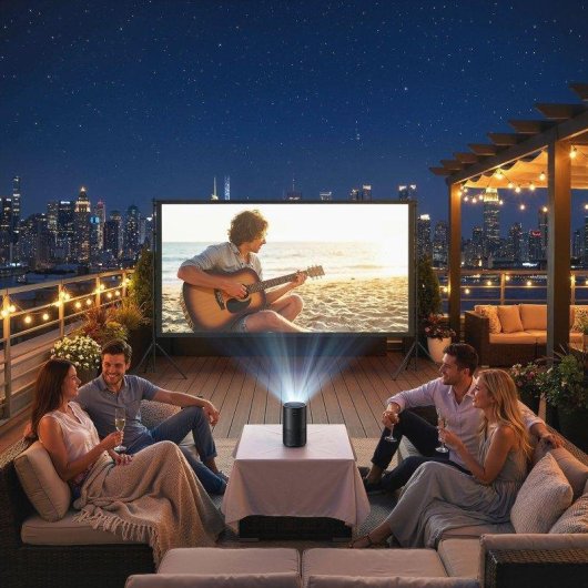 Pantalla Proyector HOMCOM 120" 16:9 Compatible 4K/8K Doble Trípode Plegable
