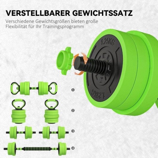 4 in 1 verstellbares Gewichtsset Welltin 20 kg