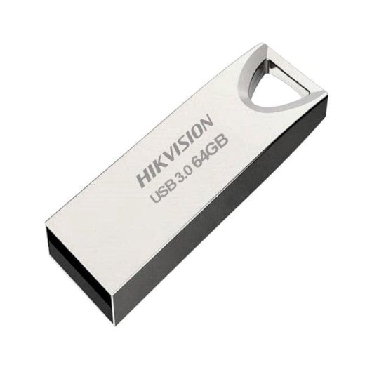 Pen USB Hikvision 64 GB USB 3.0 metálica prateada