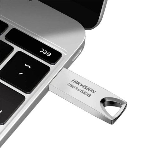 Pen USB Hikvision 64 GB USB 3.0 metálica prateada