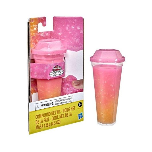 Pâte à modeler Play-Doh Crystal Crunch rose et orange