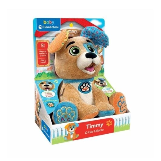 Pelúcia falante Clementoni Timmy Companheiro educativo