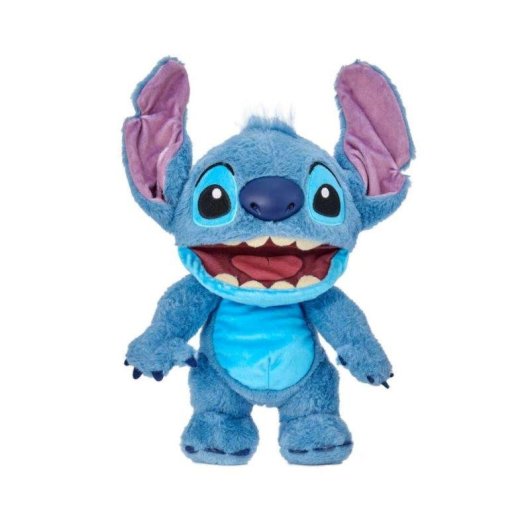 Peluche Electrónico Famosa Disney Stitch Azul Puppetronics Chatty 100+ Sonidos