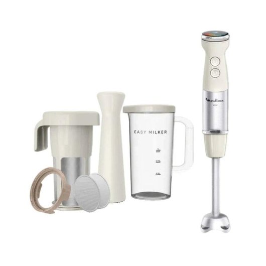 Mixeur plongeant Moulinex Quickchef+ 1000 W, 20 vitesses, Easy Milker