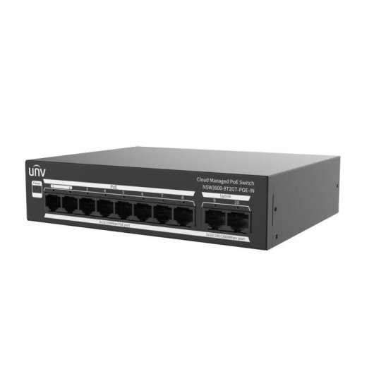 Switch Uniview NSW3000-8T2GT-POE-IN Gestionado en la Nube L2 8x PoE+ 120 W