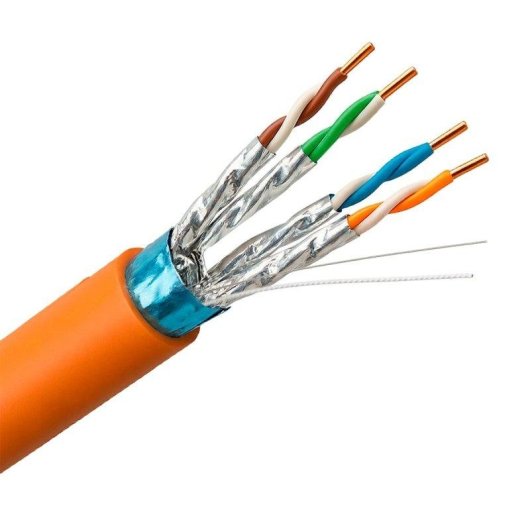 Cabo de Rede Uniview F/FTP Cat6A 305 m Laranja