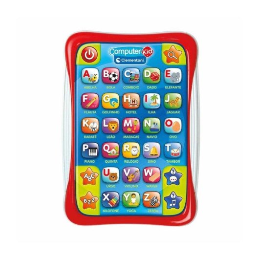 Tablet Alfabeto Computer Kid Clementoni 30 puntos contacto 5 modos juego