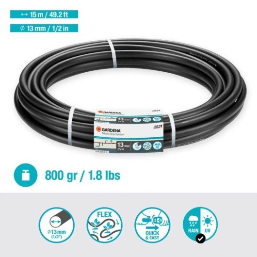 Tube d'extension Gardena 01346-29 Flex Quick & Easy
