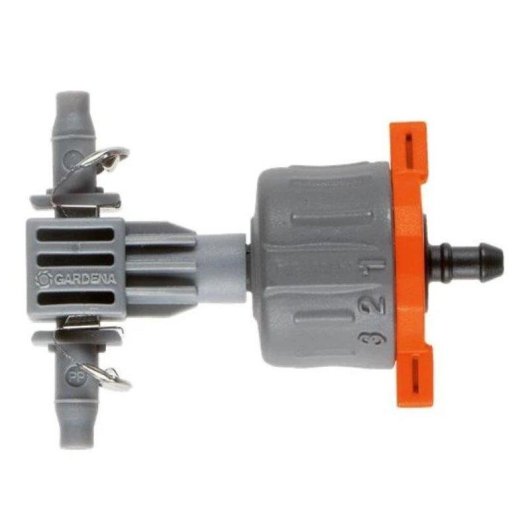 Difusor de Riego por Goteo Gardena Micro-Drip Caudal Ajustable 1-8 L/h 5 Unidades
