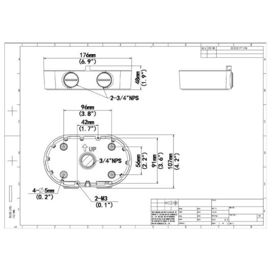 Caixa de Conexão Uniview UV-TR-JB08 Dome Duplo Canal Branca