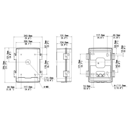 Boite de connexions Uniview UV-TR-JB12-IN Blanc